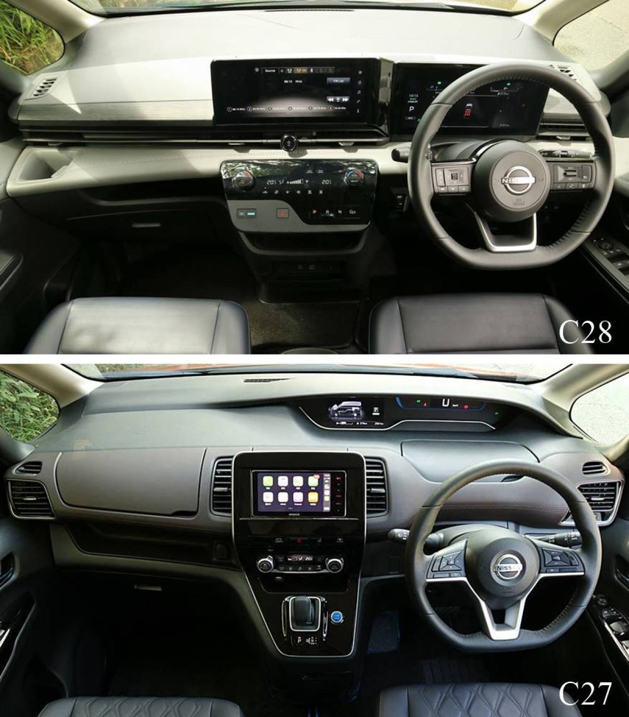 上一代C27採用「棍仔」轉波，今代C28改用按鈕。