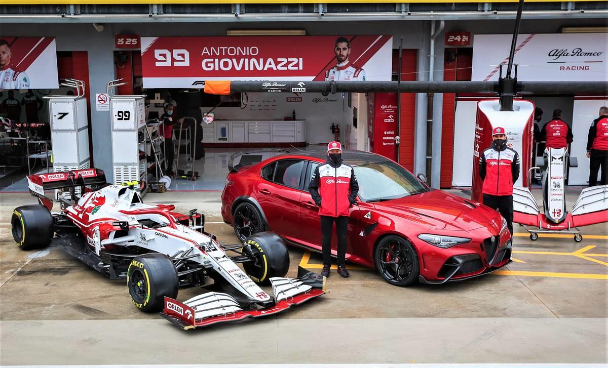Alfa Romeo以特別方式向兩位F1車手告別